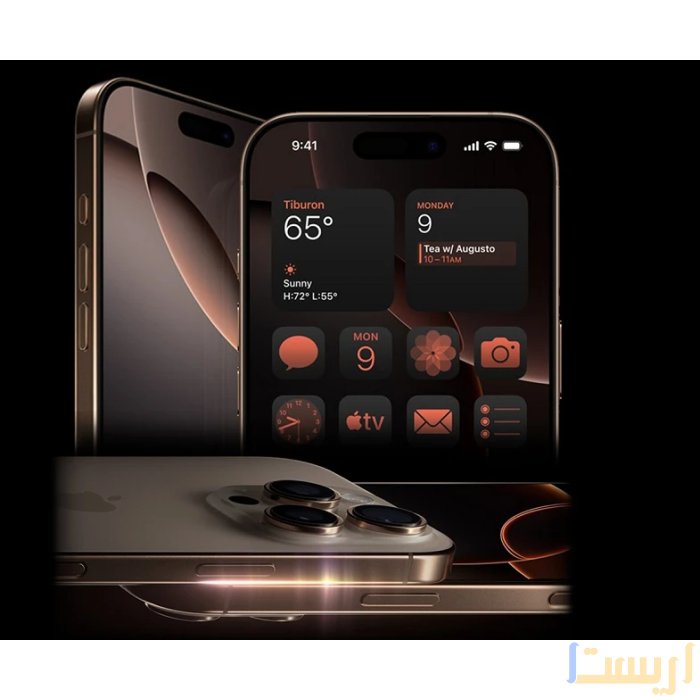 ⁦ايفون 16 برو ماكس 256 جيجا، 8 جيجا رام، iPhone 16 Pro Max تيتانيوم رمادي: شاشة 6.9 بوصة، كاميرا ثلاثية 48 ميجابكسل، معالج A18 برو، iOS 18⁩ - الصورة ⁦6⁩