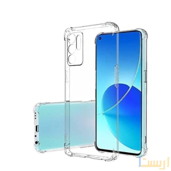 ⁦جراب شفاف لهاتف اوبو رينو 6 -4G مقاوم للصدمات والخدوش مقاس 6.4 انش⁩ - الصورة ⁦1⁩