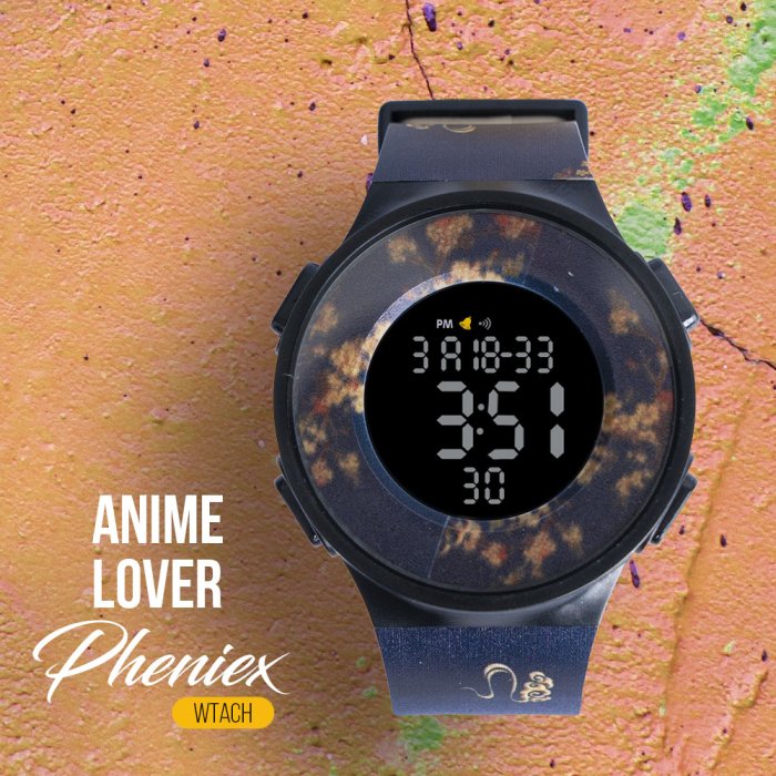⁦ساعة Anime Lover Pheniex : سيليكون رقمية مقاومة للماء بضمان 6 أشهر⁩ - الصورة ⁦4⁩