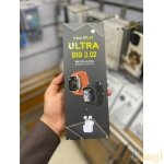 ساعة سمارت Ultra DR 03 مع سماعة بلوتوث و2 ستراب - وردي، رمادي - الصورة 3