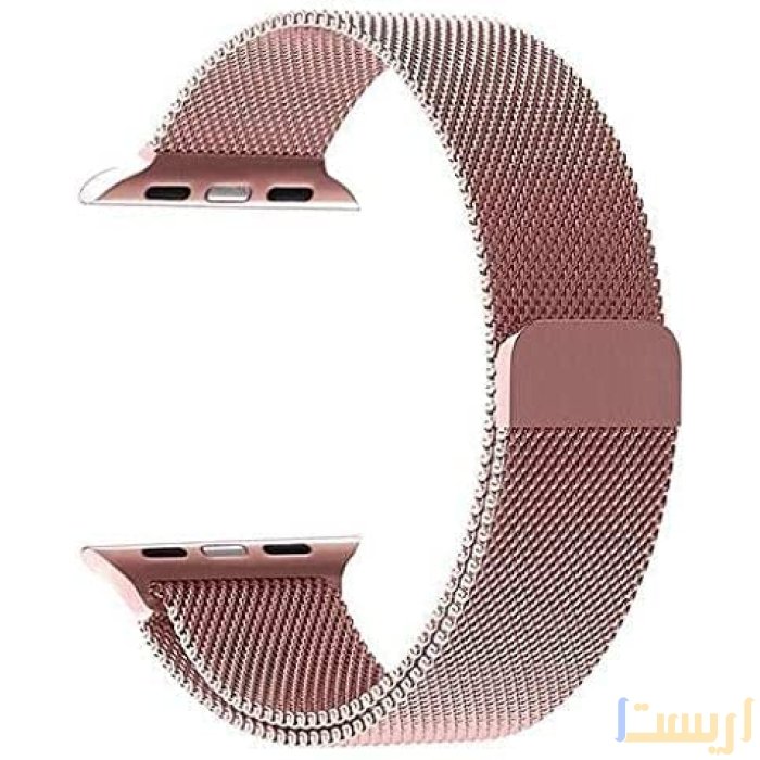 ⁦سوار ساعة معدن متوافق مع ساعات ذكية مقاس 42-44 مم - ألوان أحمر و أخضر -  مقاس 42/44/45/46 مم⁩ - الصورة ⁦3⁩