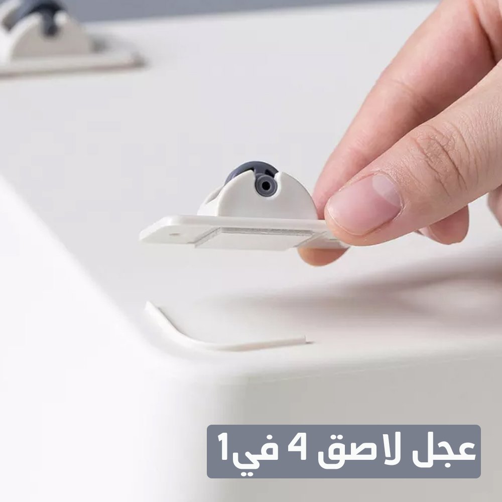 عجل لاصق 4 في 1 (6) عجل لاصق 4 في 1: عجلات متحركة ذاتية اللصق متعددة الاستخدامات لنقل الأثاث والأجهزة المنزلية - الصورة 6
