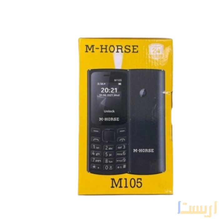 ⁦هاتف M-HORSE M105 ثنائي شريحة الاتصال، يدعم الميموري، شاشة 1.77 بوصة، أسود⁩ - الصورة ⁦2⁩