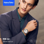 ساعة Haino Teko RW-44 سلفر | ساعة مكالمات تدعم العربية بالكامل | بلوتوث 5.2، شحن مجاني + ضمان 3 أشهر - الصورة 3