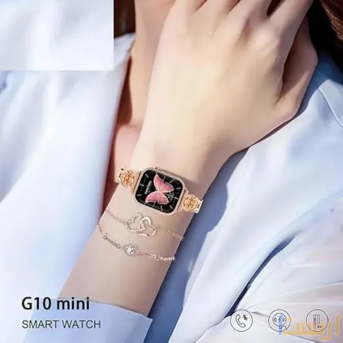 ⁦ساعة هاينو تيكو G10 Mini وردي - بلوتوث 5.2، بطارية 350mAh، مقاومة للماء⁩ - الصورة ⁦5⁩