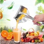 عصارة برتقال جامبو يدوية من الألومنيوم - عصارة فواكه متعددة الاستخدامات، قابلة للفصل، شديدة التحمل، مضادة للتنقيط، خالية من البيسفينول A - الصورة 7