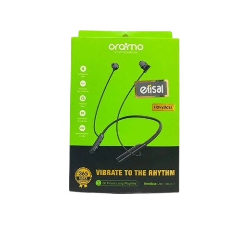 Oraimo-OEB-E311-–-سماعة-بلوتوث-اوريمو-جودة-صوت-ممتازة-وضمان-سنة-كاملة-1 سماعات بلوتوث Oraimo OEB-E311 لاسلكية - مانعة للضوضاء، 30 ساعة تشغيل، متوافقة مع أندرويد و آيفون، ضمان عام، أسود - الصورة 2