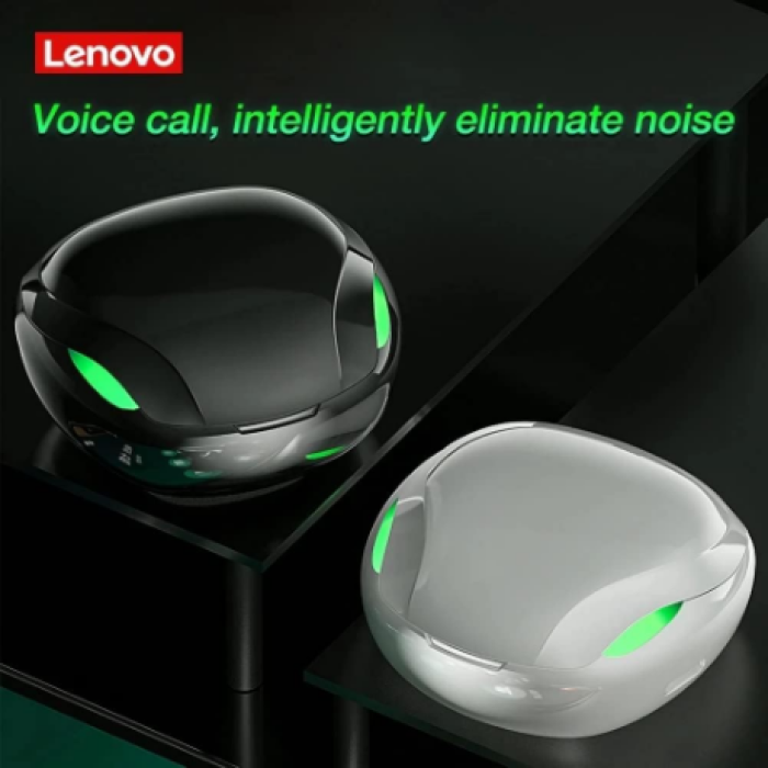 ⁦سماعة Lenovo XT92 لاسلكية بلوتوث 5.1 مانعة للضجيج | مقاومة للماء IP54 | متوافقة مع اندرويد و ايفون | أسود | ضمان 3 شهور | شحن Type-C | إربستا⁩ - الصورة ⁦3⁩