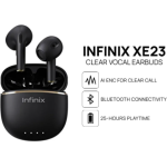 سماعة بلوتوث XE23 Infinix | مانعة للضجيج | صوت نقي | 2 مايك | مقاومة للماء | ضمان 18 شهر | أسود - الصورة 4
