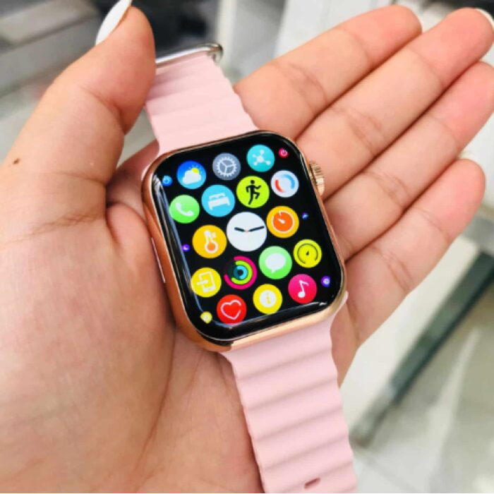 ⁦ساعة ذكية Haino Teko G9 Mini نسائية: مكالمات HD، مقاومة للماء IP47، تدعم العربية + 3 أساور وضمان 3 أشهر.⁩ - الصورة ⁦4⁩