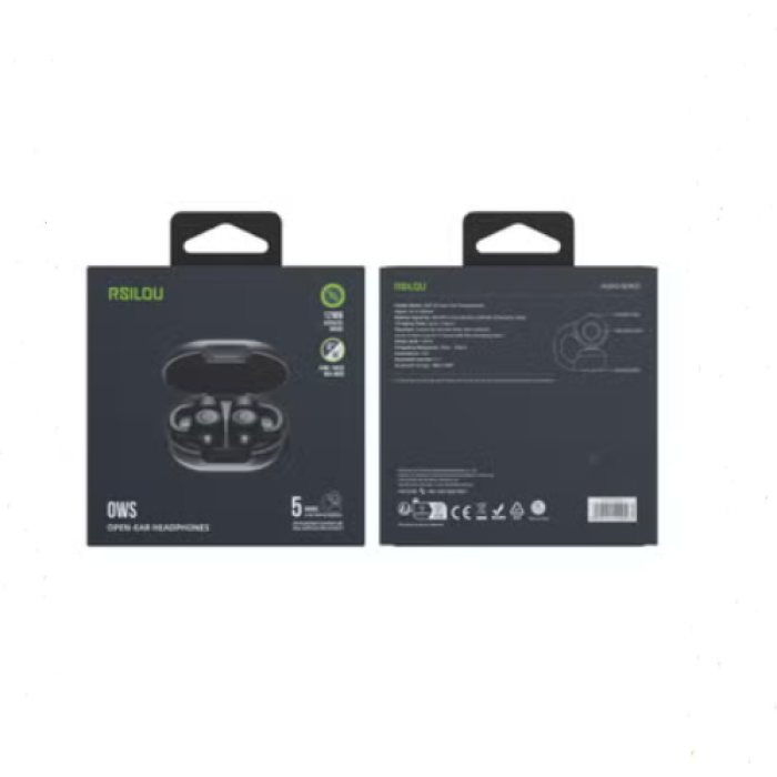 ⁦سماعات بلوتوث Rsilou R3010 | لاسلكية مانعة للضجيج IPX4 مقاومة للماء | صوت HD | 15 ساعة تشغيل | ضمان سنة | أسود⁩ - الصورة ⁦2⁩