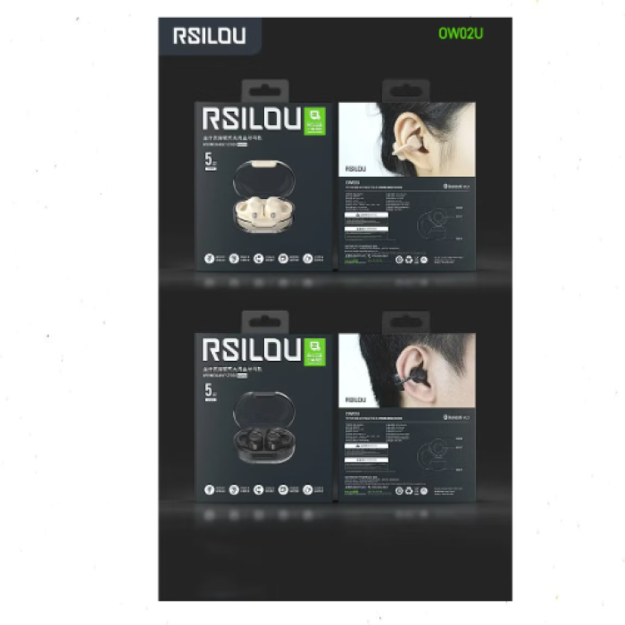 ⁦سماعات بلوتوث Rsilou R3010 | لاسلكية مانعة للضجيج IPX4 مقاومة للماء | صوت HD | 15 ساعة تشغيل | ضمان سنة | أسود⁩ - الصورة ⁦3⁩