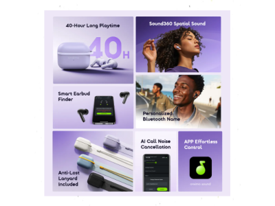 سماعة بلوتوث Oraimo SpaceBuds Lite OTW 324 مانعة للضجيج ومقاومة للماء احصل عليها الآن – الأعلى مبيعًا والأكثر تميزًا 1 Arabsta Eg