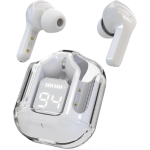 سماعات بلوتوث Ultra Pods Max Pro - لاسلكية بخاصية إلغاء الضجيج وشاشة عرض - ضمان 14 يوم إرجاع مجاني - أسود/أبيض - الصورة 2